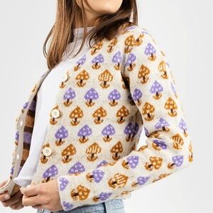 HUF Shroom Cropped Cardigan‎ Sweater